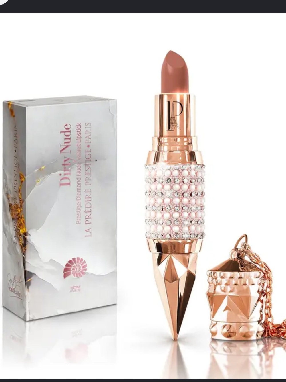 LA PRESTIGE PARIS Prestige Diamond Velvet Lipstick Dirty Nude $180.00